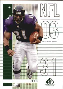 2003 SP Game Used #59 Jamal Lewis Front