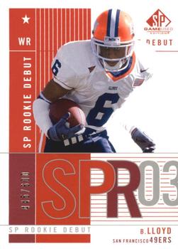 2003 SP Game Used #129 Brandon Lloyd Front