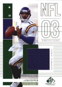 2003 SP Game Used #141 Daunte Culpepper Front
