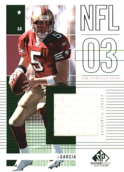2003 SP Game Used #144 Jeff Garcia Front