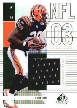 2003 SP Game Used #160 Corey Dillon Front