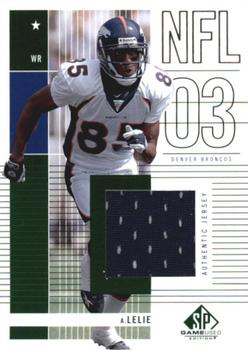 2003 SP Game Used #171 Ashley Lelie Front