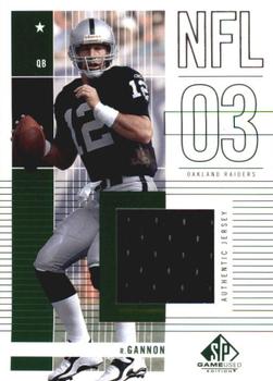 2003 SP Game Used #172 Rich Gannon Front