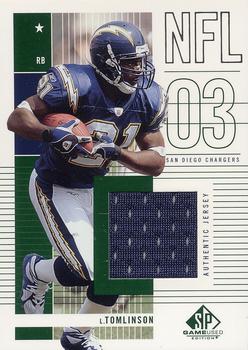 2003 SP Game Used #175 LaDainian Tomlinson Front