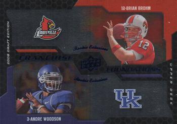 2008 Upper Deck Draft Edition - Blue #223 Brian Brohm / Andre Woodson Front