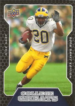 2008 Upper Deck Draft Edition - College Greats #CG9 Mike Hart  Front