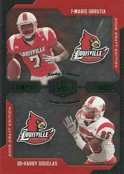 2008 Upper Deck Draft Edition - Green #236 Mario Urrutia / Harry Douglas Front