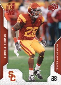 2008 Upper Deck Draft Edition - Red #94 Terrell Thomas Front