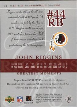 2003 SP Signature Edition #44 John Riggins Back