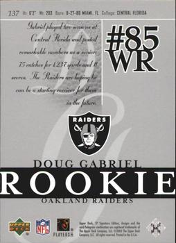 2003 SP Signature Edition #137 Doug Gabriel Back