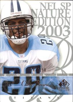 2003 SP Signature Edition #171 Chris Brown Front