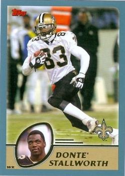 2003 Topps #267 Donte Stallworth Front