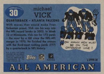 2003 Topps All American #30 Michael Vick Back
