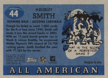 2003 Topps All American #44 Emmitt Smith Back