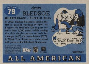 2003 Topps All American #79 Drew Bledsoe Back