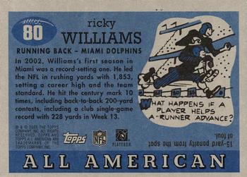 2003 Topps All American #80 Ricky Williams Back