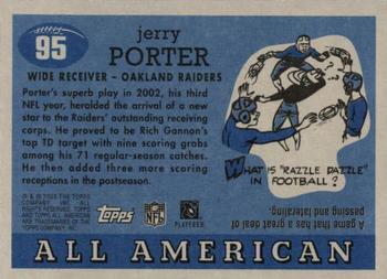 2003 Topps All American #95 Jerry Porter Back