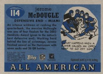 2003 Topps All American #114 Jerome McDougle Back