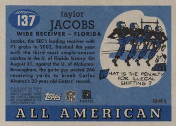 2003 Topps All American #137 Taylor Jacobs Back