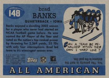 2003 Topps All American #148 Brad Banks Back