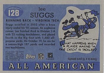 2003 Topps All American #128 Lee Suggs Back