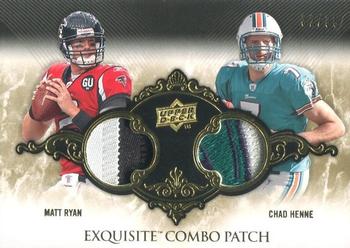 2008 Upper Deck Exquisite Collection - Patch Combos #ECP-10 Matt Ryan / Chad Henne Front
