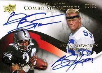 2008 Upper Deck Exquisite Collection - Signature Combos #ECS-JB Brian Bosworth / Bo Jackson Front