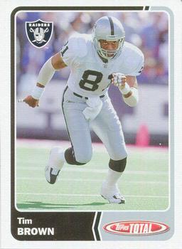 2003 Topps Total #215 Tim Brown Front
