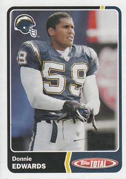 2003 Topps Total #219 Donnie Edwards Front