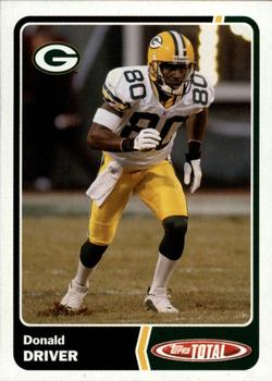 2003 Topps Total #330 Donald Driver Front
