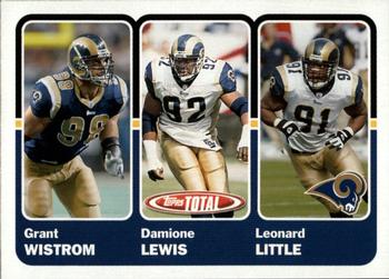 2003 Topps Total #359 Damione Lewis / Grant Wistrom / Leonard Little Front