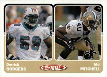 2003 Topps Total #412 Mel Mitchell / Derrick Rodgers Front