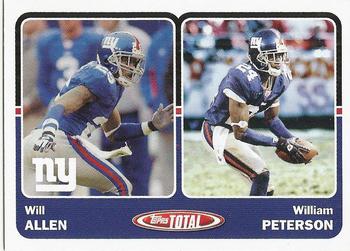 2003 Topps Total #413 Will Allen / William Peterson Front