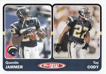2003 Topps Total #426 Quentin Jammer / Tay Cody Front