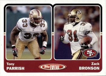 2003 Topps Total #428 Tony Parrish / Zack Bronson Front