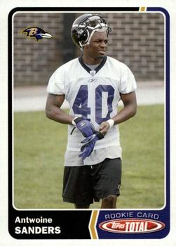 2003 Topps Total #473 Antwoine Sanders Front