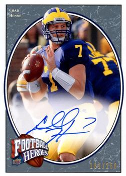 2008 Upper Deck Heroes - Autographs Blue #118 Chad Henne Front