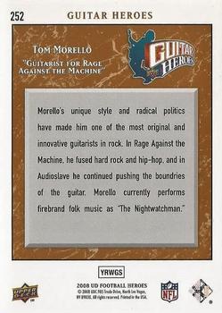 2008 Upper Deck Heroes - Bronze #252 Tom Morello Back