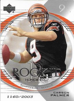 2003 Upper Deck Honor Roll #131 Carson Palmer Front