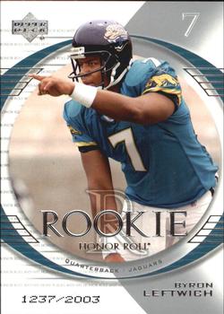 2003 Upper Deck Honor Roll #137 Byron Leftwich Front