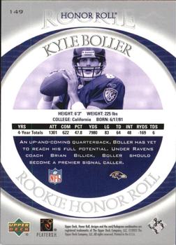 2003 Upper Deck Honor Roll #149 Kyle Boller Back
