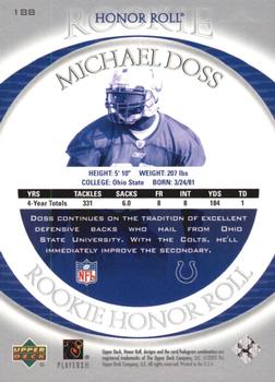 2003 Upper Deck Honor Roll #188 Mike Doss Back