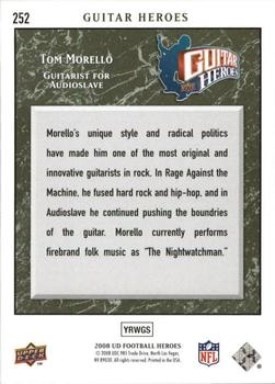 2008 Upper Deck Heroes - Green #252 Tom Morello Back