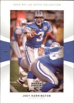 2003 UD Patch Collection #3 Joey Harrington Front