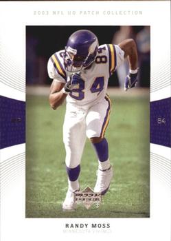 2003 UD Patch Collection #84 Randy Moss Front