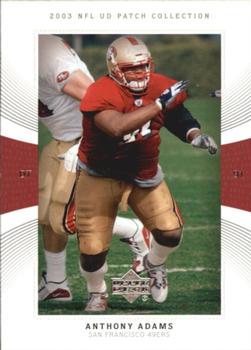 2003 UD Patch Collection #118 Anthony Adams Front