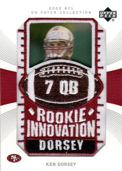 2003 UD Patch Collection #127 Ken Dorsey Front