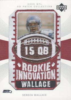 2003 UD Patch Collection #128 Seneca Wallace Front