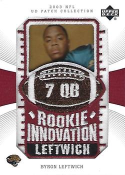 2003 UD Patch Collection #134 Byron Leftwich Front