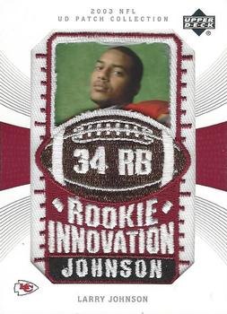 2003 UD Patch Collection #138 Larry Johnson Front